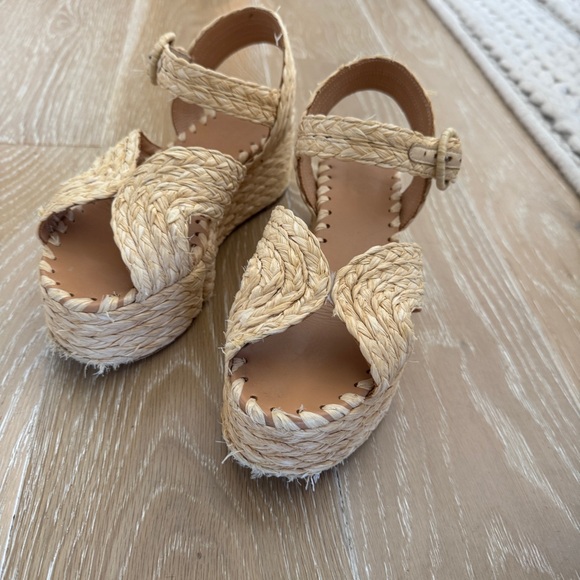 Paloma Barcelo straw raffia Platform flatform Sandals espadrilles 6.5 - Picture 12 of 12